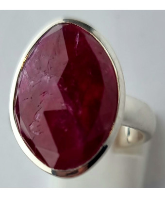 Bague Rubis argent 925 Taille 55