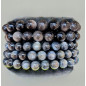 Bracelet Cyanite noire Pierres rondes (s)