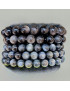 Bracelet Cyanite noire Pierres rondes (s)