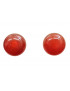 Boucles Cornaline Boule Argent 925 (s)