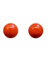 Boucles Corail Boule Argent 925 (s)