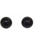Boucles Onyx Boule Argent 925 (s)