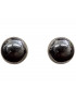 Boucles Hématite Boule Argent 925 (s)
