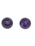 Boucles Améthyste Boule Argent 925 (s)