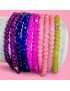 Bracelet Perles de verre Colorées et Facettées (s)