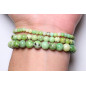 Bracelet Chrysoprase Citron pierres rondes Bracelet Chrysoprase Citron pierres rondes