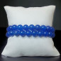 Bracelet Agate bleue naturelle Pierres rondes (s)