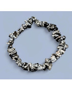 Bracelet Obsidienne Neige Baroque (s)
