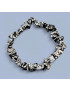 Bracelet Obsidienne neigeuse Baroque (s)