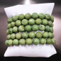 Bracelet Jade A+ Facetté Pierres rondes 10mm