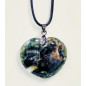 Pendentif Chrysoprase Cœur avec cordon