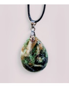 Pendentif Chrysoprase avec cordon