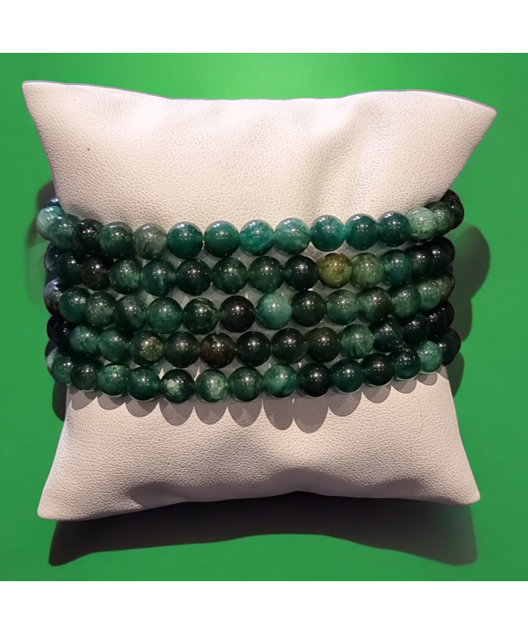 Bracelet Fuschite Pierres rondes (s)