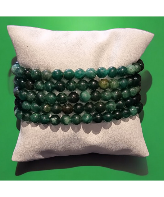 Bracelet Fuschite Pierres rondes (s)