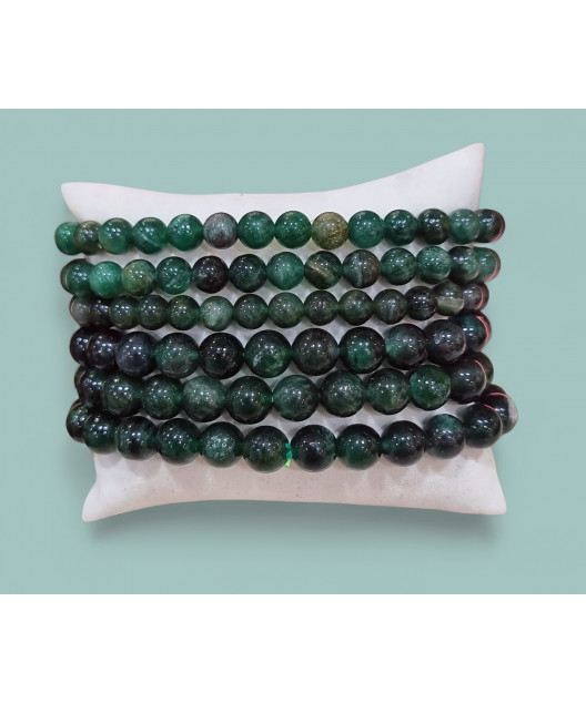 Bracelet Fuschite Pierres rondes (s)