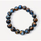 Bracelet Jaspe Impérial Bleu Pierres Rondes (s)