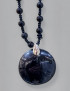 Pendentif Tourmaline noire sur Collier Obsidienne Œil céleste