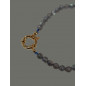 Pendentif Labradorite et Collier fermoir Doré (s)