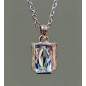 Pendentif Aigue marine Argent 925 avec Chaîne (s)