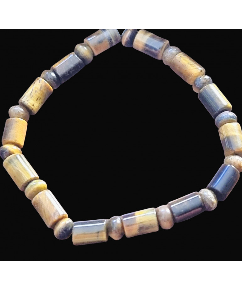 Bracelet Œil de Tigre Cylindres (s)