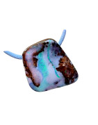 Pendentif Opale Boulder sur Cordon réglable
