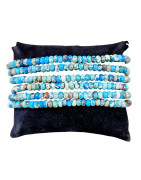 Bracelet Jaspe Impérial Donuts Bleus