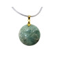Pendentif Amazonite Rond sur Cordon Réglable