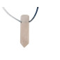 Pendentif Quartz Rose Pointe sur Cordon Réglable