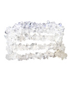 Bracelet Cristal de Roche Petites Pierres Baroque 19cm