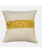 Bracelet Opale Jaune Pierres Rondes 2.5mm