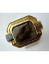 Bague Labradorite Niiki PARIS bronze plaqué or Taille réglable
