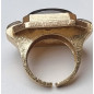 Bague Labradorite Nikki bronze plaqué or Taille réglable