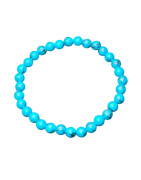 Bracelet Turquoise de Chine Pierres rondes 6mm