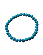 Bracelet Turquoise de Chine Pierres rondes 6mm