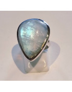 Bague Pierre de lune Argent 925 Taille 50