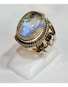 Bague Pierre de lune Argent 925 Taille 50