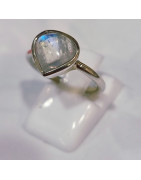 Bague Pierre de lune Argent 925 Taille 52