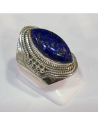 Bague Lapis-lazuli Argent 925 Taille 52