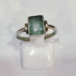 Bague Calcédoine Bleue Argent 925 Taille 52