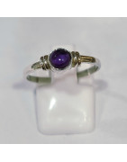 Bague Améthyste Argent 925 Taille 52