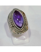 Bague Améthyste Argent 925