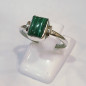Bague Malachite Argent 925 Taille 52