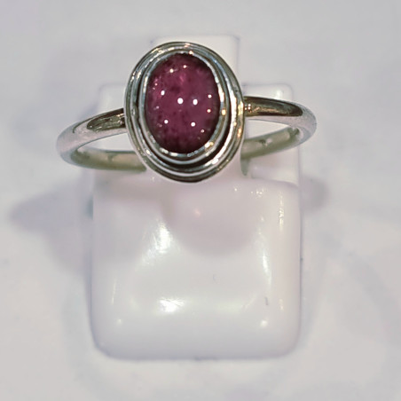 Bague Grenat Argent 925 Taille 50