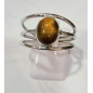 Bague Œil de Tigre Argent 925 Taille 62