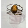 Bague Œil de Tigre Argent 925 Taille 62