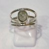 Bague Quartz Fumé Argent 925 Taille 50