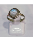 Bague Pierre de lune Argent 925 Taille 50
