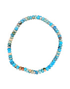 Bracelet Jaspe Impérial Donuts Bleus
