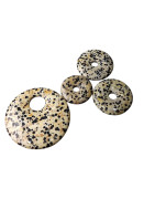 Pendentif  Jaspe Dalmatien Donut