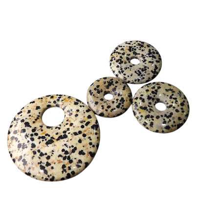 Pendentif Donut Jaspe Dalmatien